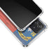 North Carolina Flag Dark Wood Galaxy A72 5G Clear Case